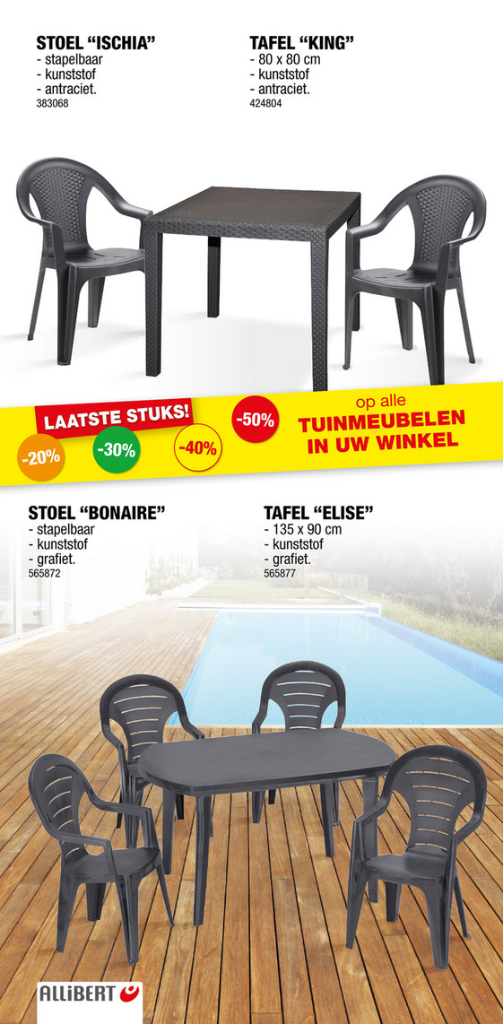 tuinmeubelen kunststof jardin